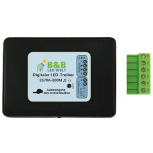 Digitaler RGB-LED-Treiber BS70A-800m 5-24V mit Mini-Klinkeneingang