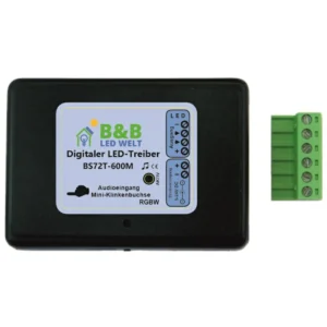 Digitaler LED-Controller RGBW S72TA-600m 5-24V mit Mini-Klinkeneingang